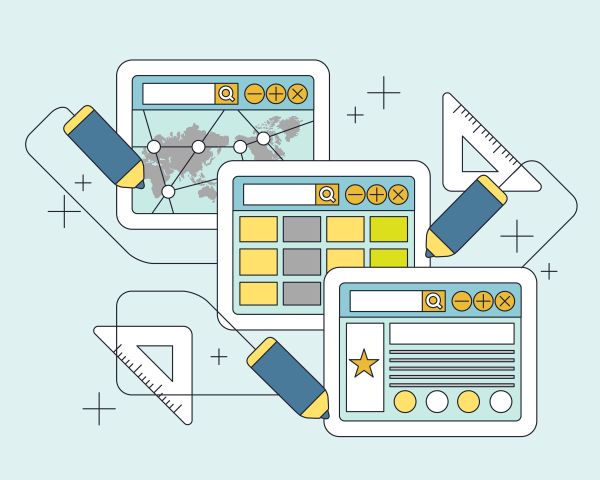 ilustración de un wireframe